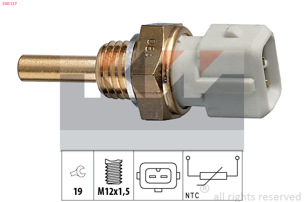 Senzor,temperatura lichid de racire 530 127 KW